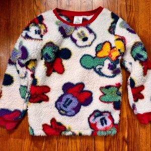 Disney Multicolor Minnie Mouse Fleece Sweatshirt